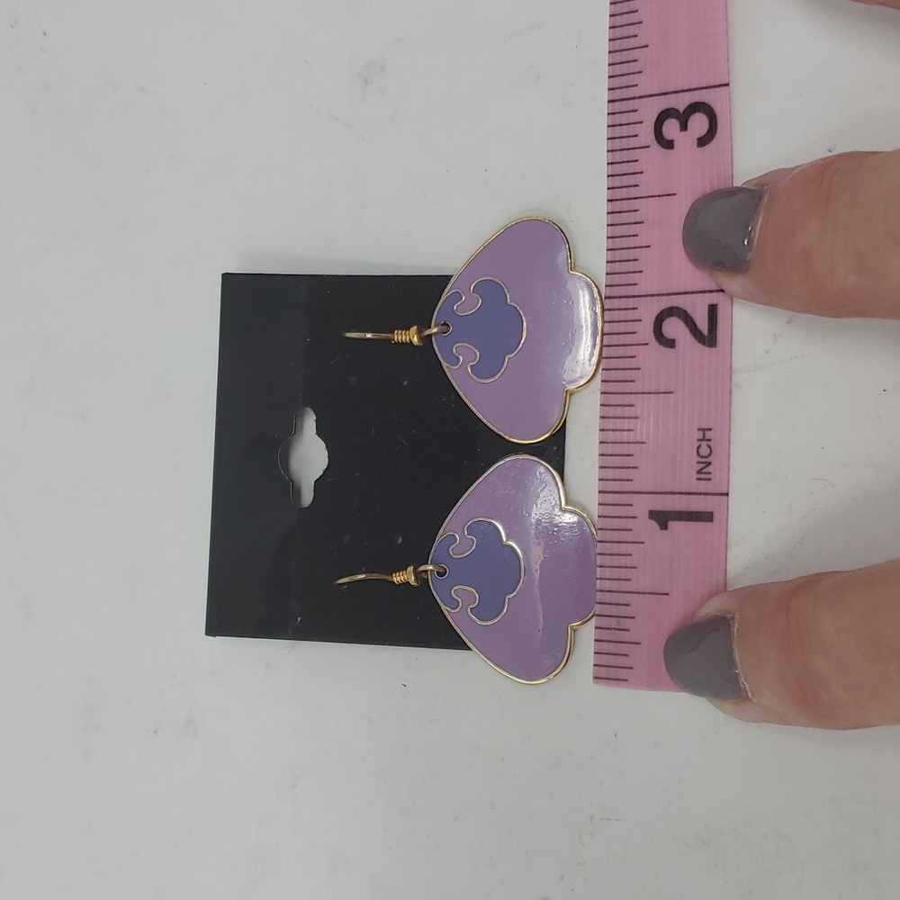 Vintage Laurel Burch Signed Pierced Earrings - Picture 3 of 3